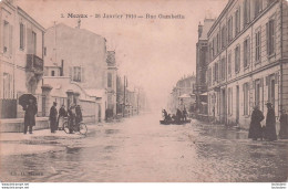 MEAUX CRUES INONDATIONS JANVIER 1910 RUE GAMBETTA - Meaux