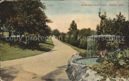 11774972 Toledo Ohio Riverside Park Scene Fountain Sculpture Toledo - Altri & Non Classificati