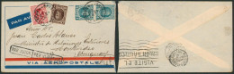 N°208 En Paire, 210 Et 282 Sur Lettre Par Avion De Bruxelles > Montevideo (Uruguay, 1931) / Houyoux. - Cartas & Documentos