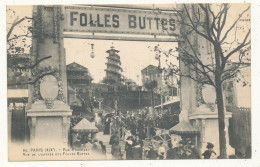 75 // PARIS  XIX EME   Rue Priestley  Vue De L'entrée Des FOLLES BUTTES - Paris (19)