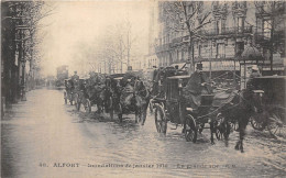 94-ALFORT- INONDATIONS DE JANVIER 1910- LA GRANDE RUE - Maisons Alfort