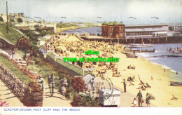 R594868 Clacton On Sea. West Cliff And The Beach. Photochrom. 1951 - Welt