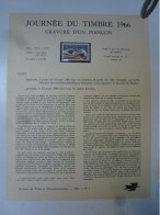 Ministère Des Postes Journée Du Timbre  1966 - Postdokumente