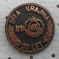 Auto Moto Club AMD Bela Krajina 30 Years Slovenia Ex Yugoslavia Pin AMSJ - Other & Unclassified