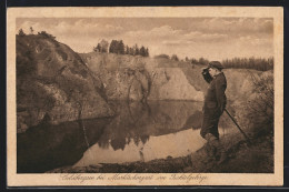 AK Marktschorgast Im Fichtelgebirge, Wanderer Am Goldbergsee  - Other & Unclassified