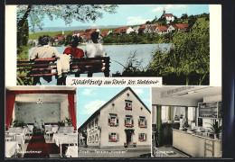 AK Kadelburg Am Rhein /Krs. Waldshut, Gasthaus-Pension Hirschen, Innenansichten Gastraum Und Nebenzimmer  - Other & Unclassified
