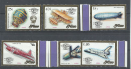 NIUE,  SELLOS DE HOJA BLOQUE  YVERT  65   MNH  ** - Zeppelines