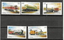 CUBA Nº 3682 AL 3686 - Treni