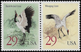 USA 1994, Birds Cranes - 2 V. MNH - Kranichvögel