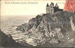 11774757 Portpatrick Ruins Of Dunskey Castle Stempel Auf AK Portpatrick - Other & Unclassified