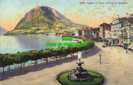 R595240 Lugano. Quai E Monte S. Salvatore. Kilchberg. Wehrli A. G. 1911 - World