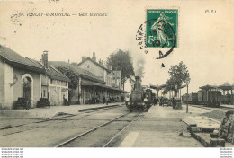 PARAY LE MONIAL GARE INTERIEURE AVEC LE TRAIN - Paray Le Monial