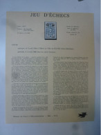 Ministère Des Postes Jeu D'Echecs Le Havre Seine Maritime 76 1966 - Documentos Del Correo