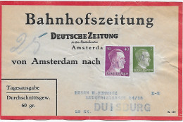 Bahnhofszeitung: 25 Stück Deutsche Zeitung, Niederlande 1942, Feldpost Amsterdam - Feldpost World War II