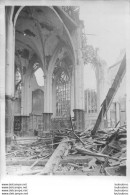 EGLISE APRES BOMBARDEMENTS  GRANDE PHOTO ARGENTIQUE PREMIERE GUERRE WW1  18 X 13 CM Ref46 - Guerre, Militaire