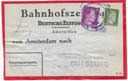 Bahnhofszeitung: Niederlande 1942, Amsterdam Feldpost, 25 Stück Deutsche Zeitung - Feldpost 2e Guerre Mondiale