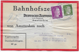 Bahnhofszeitung: Niederlande 1942, 25 Stück Deutsche Zeitung, Amsterdam Feldpost - Feldpost 2. Weltkrieg
