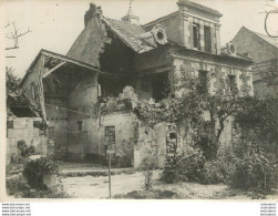 BATISSE EN RUINES APRES BOMBARDEMENTS GRANDE PHOTO ARGENTIQUE PREMIERE GUERRE WW1  18 X 13 CM Ref38 - War, Military