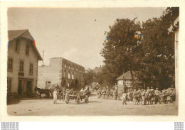 BAN DE LAVELINE VOSGES DEPART DES PERMISSIONNAIRES 07/1917 WW1 PHOTO 6.50X4.50 CM Ref58 - Krieg, Militär