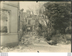 BATIMENT EN RUINES APRES BOMBARDEMENT GRANDE PHOTO ARGENTIQUE PREMIERE GUERRE WW1  18 X 13 CM Ref24 - War, Military