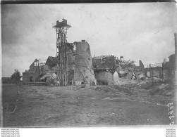 BATIMENT EN RUINES APRES BOMBARDEMENT GRANDE PHOTO ARGENTIQUE PREMIERE GUERRE WW1  18 X 13 CM Ref26 - Krieg, Militär