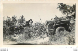 ALGERIE JEEPS DANS LES DUNES PHOTO ORIGINALE 11 X 7 CM Ref1 - Guerre, Militaire