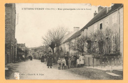 0266  CPA  L'ETANG-VERGY (Côte D'Or)  Rue Pincipale  (côté De La Poste)  Belle Animation  +++++++++++++++++ - Otros & Sin Clasificación