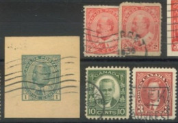 CANADA - 1903/37, KING EDWARD VII, & KING GEORGE V STAMPS SET OF 5, USED. - Oblitérés