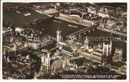 11774718 London Houses Of Parliament Westminster Abbey County Hall Bridge Aerial - Sonstige & Ohne Zuordnung