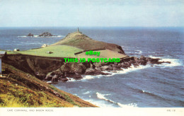 R598625 Cape Cornwall And Brison Rocks. Jarrold. Cotman Color - World