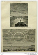 Halo-circulaire, Vu De L'observatoire Du Parc Saint-Maur - Page Original - 1884 - Historische Dokumente