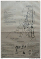 Plan De La Prise De Son-Tay - Rébus - Page Original 1884 - Historical Documents