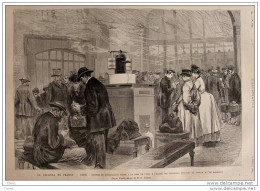 Le Cholera En France - Paris - Désinfections à La Gare De Lyon - Page Original  1884 - Historical Documents