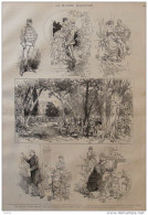 Le Théâtre Illustré -  "Le 15e Hussard", Par M. Alphonse De Launay, Représenté Au Vaudeville - Page Original - 1884 - Historische Dokumente