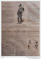 Échecs - Problème N° 980 Par M. Le Capitaine Sprengers Au Helder - Schach - Chess - Page Original 1884 - Historische Dokumente