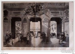 Exposition Internationale De Nice - Vue Intérieure, Prise Du Vestibule D´entrée - Page Original 1884 - 2 - Historische Dokumente