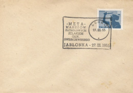 Poland Postmark D55.03.27 LESKO.kop: Jablonki Tourism Rally Swierczewski - Enteros Postales