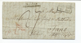 Lettera Prefilatelica Da Hannover (Germania) A Fano Del 25 Settembre 1840 - 1. ...-1850 Prefilatelia