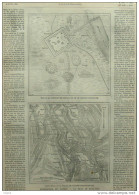 Plan De La Citadelle De Hong-Hoa - La Prise De Hong-Hoa - Page Original 1884 - Historical Documents