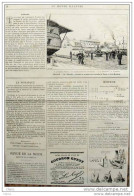 Toulon - La "Navette", Servant Au Transport Des Malades De Toulon à Saint-Mandrier - Page Original 1884 - Historische Dokumente