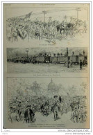 États-Unis - Les Manifestations Des "Sans-Travail" - L'arrivée à Washington - Page Original 1884 - Historical Documents