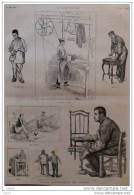 Paris - L´école Professionnelle Des Aveugles - Chaisier - ébéniste - Page Original  1884 - Historical Documents