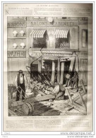 Paris - La Catastrophe De La Rue Saint-Denis - Les Décombres - Page Original 1884 - Historical Documents