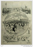 Paris - Inauguration Du Champ Des Courses à Pied Et Vélocipèdes De La Place Du Danube - Page Original - 1884 - Historische Dokumente