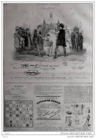 Échecs - Problème N° 989 Par M. Émile Pradignat - Schach - Chess - Page Original 1884 - Historical Documents