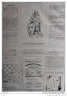 Échecs - Problème N° 990 Par M. Léon Guinet à Lyon - Schach - Chess - Page Original 1884 - Historical Documents