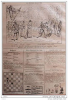 Échecs - Problème N° 981 Par M. Conrad Bayer - Schach - Chess - Page Original 1884 - Documents Historiques