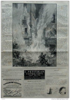 La Catastrophe De La Rue Des Prêcheurs-  Page Original - 1884 - Historische Dokumente