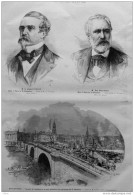 Angleterre - Le Pont De Londres Ou Se Sont Produites Les Explosions - Général Fleury  Page Original - 1884 - Documents Historiques
