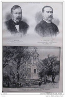 M. Haentjens - Abelard De Carlos - Page Original 1884 - Documents Historiques